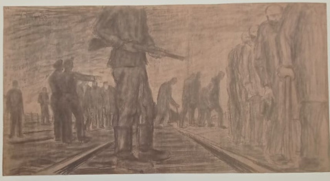Jerzego Adama Brandhubera obrazy Auschwitz Jerzego Adama Brandhubera obrazy Auschwitz