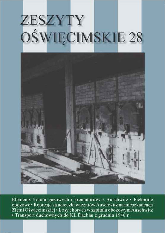Zeszyty Oświęcimskie nr 28 Zeszyty Oświęcimskie nr 28
